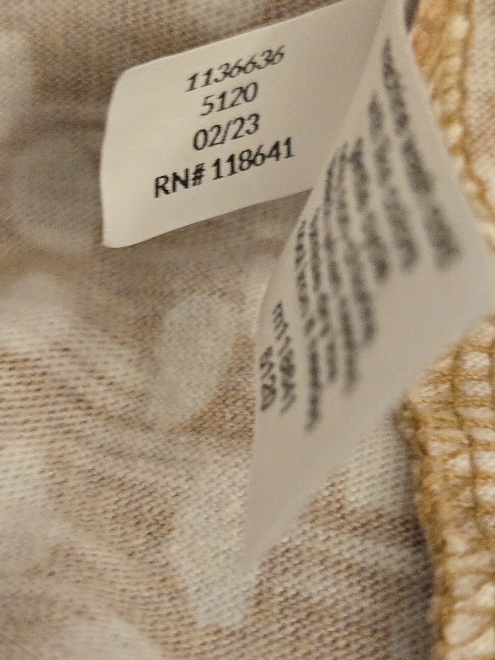 Lane Bryant Short Sleeve Top for Women - plus 26/28 Camel/Cream Speckled Style - Picture 7 of 9